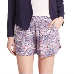 Rebecca Taylor Silk Floral Paisley Flowy Shorts 8